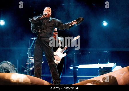 Ungheria 11 agosto 2024 Sam Smith live allo Sziget Festival di Budapest © Andrea Ripamonti / Alamy Foto Stock