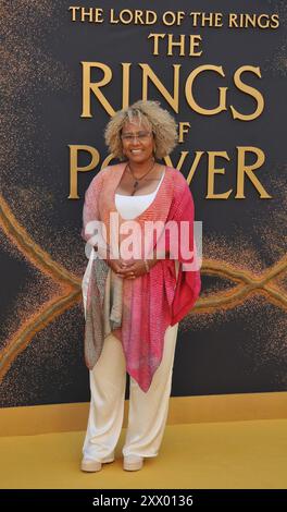 Londra, Regno Unito. 20 agosto 2024. Emeli SandÈ al "Lord of the Rings: The Rings of Power", prima mondiale della seconda stagione, BFI Southbank, Belvedere Road, martedì 20 agosto 2024 a Londra, Inghilterra, Regno Unito. CAP/CAN © CAN/Capital Pictures credito: Capital Pictures/Alamy Live News Foto Stock