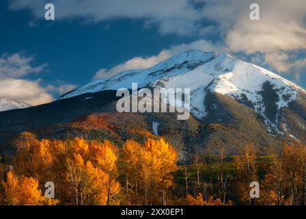 Mountain Peak Fall Colors Colorado Foto Stock