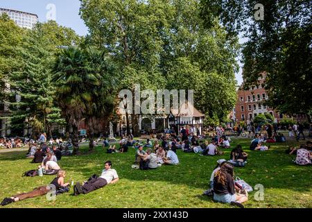 Soho Square Gardens, Londra W1 Foto Stock