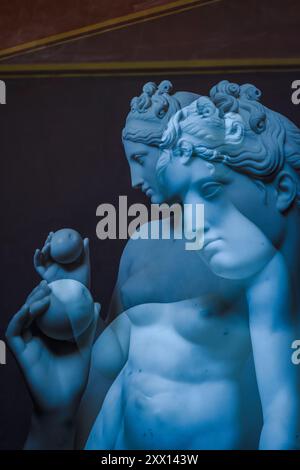 Sculture neoclassiche al Museo Thorvaldsen di Copenaghen, Danimarca Foto Stock