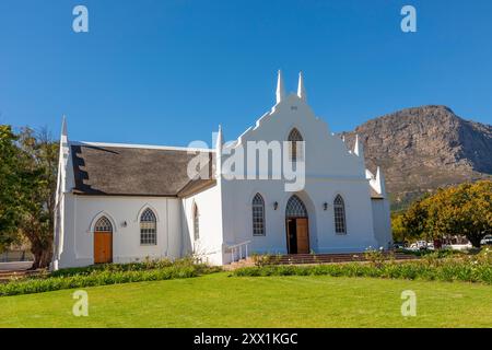 Chiesa riformata olandese, Franschhoek, Capo Occidentale, Sudafrica, Africa Foto Stock