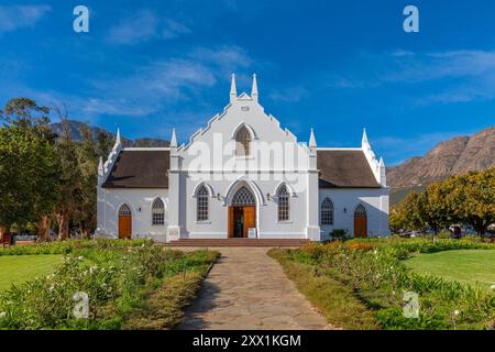 Chiesa riformata olandese, Franschhoek, Capo Occidentale, Sudafrica, Africa Foto Stock
