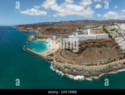 Anfi del Mar, Playa de la Verga, Arguineguin, Gran Canaria, Isole Canarie, Spagna, Atlantico, Europa Foto Stock