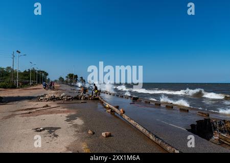 Lago di Tanganjika, Kalemie, Tanganica proince, Repubblica Democratica del Congo, Africa Foto Stock