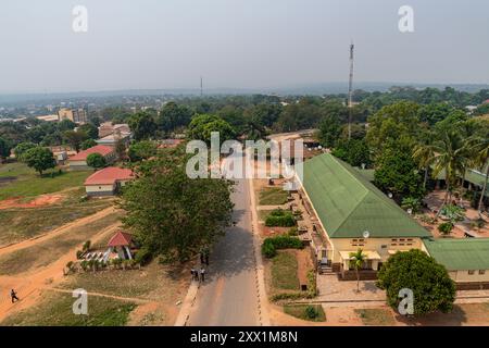 Vista dalla cattedrale di Mbuji Mayi, Kasai orientale, Repubblica Democratica del Congo, Africa Foto Stock