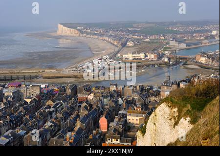 Le Treport, dipartimento Senna-marittimo, regione dell'alta Normandia (Normandia), Francia settentrionale, Europa Foto Stock