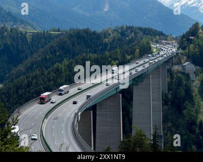 Autostrada A13, Brennero, Tirolo, Austria, Europa Foto Stock