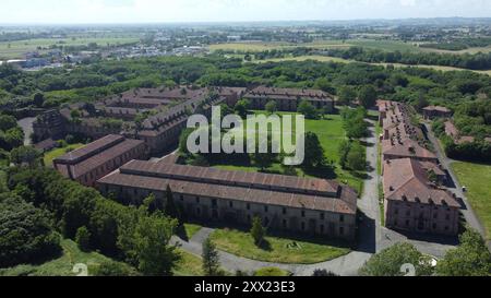 Veduta aerea della Cittadella di Alessandria, Alessandria, Piemonte, Italia Foto Stock
