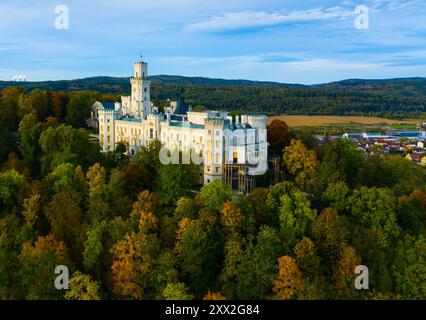 Hluboka castello in Hluboka nad Vltavou Foto Stock