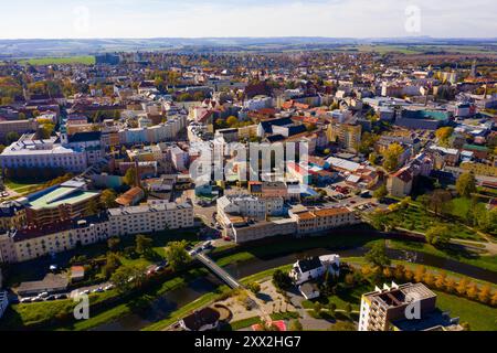 Opava Cityscape, Repubblica Ceca Foto Stock