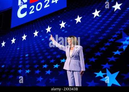 Chicago, Stati Uniti. 21 agosto 2024. Nancy Pelosi alla Convention Nazionale Democratica di Chicago, Illinois, il 21 agosto 2024. Foto di Yuri Gripas/ABACAPRESS. COM credito: Abaca Press/Alamy Live News Foto Stock