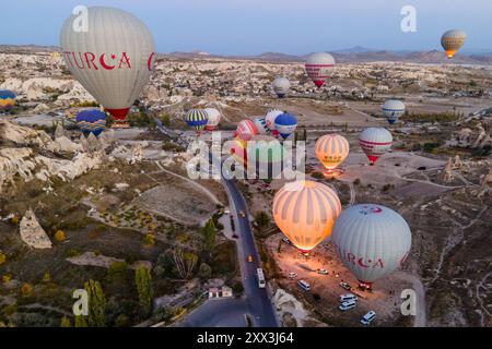 Pallone ad aria calda della Cappadocia Foto Stock