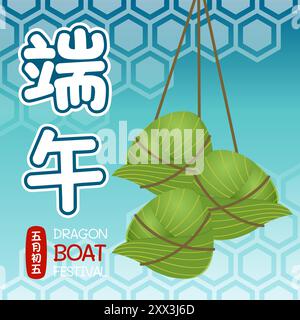 Zuppa di riso al Chinese Dragon Boat Festival Illustrazione Vettoriale