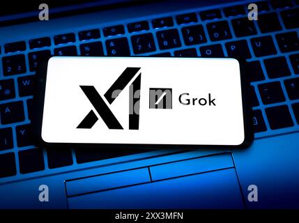 Grok un chatbot Xai sviluppato da Xai Foto Stock