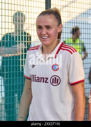 Georgia Stanway, FCB Damen 31 nella partita di calcio femminile FC BAYERN Muenchen - JUVENTUS TORINO 0-0 il 20 agosto 2024 a Monaco, Germania. Stagione 2024/2025, 1.Bundesliga, FCB, Monaco, Google Pixel, Frauen Bundesliga giorno di partita x, x.. Spieltag Photographer: Immagini ddp/immagini a stella Foto Stock