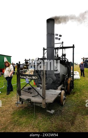 Ricostruzione moderna di Puffing Devil di Richard Trevithick - John Gollop Foto Stock