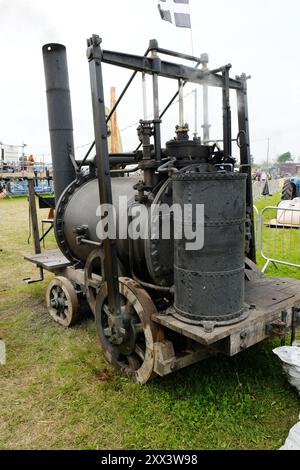 Ricostruzione moderna di Puffing Devil di Richard Trevithick - John Gollop Foto Stock