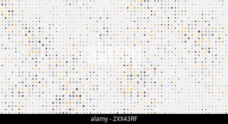 Schema di pixel maculati colorati astratti, texture mosaico geometrico - Arte generativa, sfondo vettoriale Illustrazione Vettoriale
