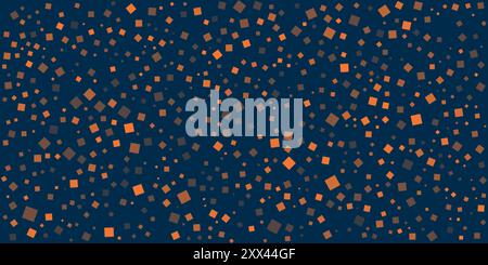 Vari motivi colorati posizionati in modo casuale, dimensionati e orientati quadrati Pattern - trama, sfondo, elemento di progettazione in formato vettoriale modificabile Illustrazione Vettoriale