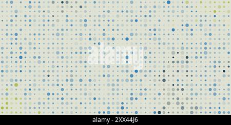 Schema di pixel maculati colorati astratti - texture mosaico geometrico, arte generativa, disegno di sfondo vettoriale Illustrazione Vettoriale