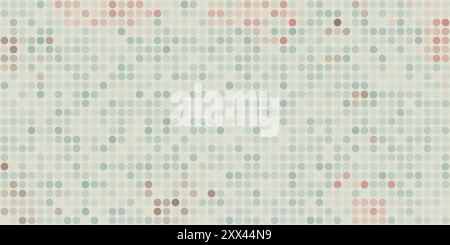 Schema di pixel maculati colorati astratti - texture mosaico geometrico, arte generativa, sfondo vettoriale Illustrazione Vettoriale