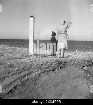 Attuale 08-1949: Niente di nuovo dal confine a nord. Foto: Sverre A. Børretzen / Aktuell / NTB ***la foto non viene elaborata*** il testo dell'immagine viene tradotto automaticamente Foto Stock