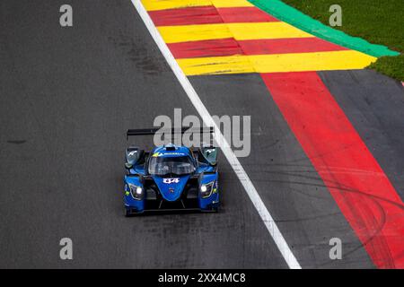 Francorchamps, Belgio, 21 agosto 2024,#84 ANS Motorsport (fra) Ligier JS P320/Nissan (LMP3) Julien Lemoine (fra)/Paul Trojani (fra), durante il quarto round della 2024 Michelin le Mans Cup al Circuit de Spa-Francorchamps (Belgio), il 21 agosto 2024- Photo Kristof Vermeulen/Credit Kristof Vermeulen/Alamy Live News Foto Stock
