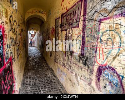 Strada Sforii, Brasov, Romania Foto Stock