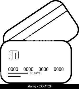 Carte di credito modelli vettoriali, campione di carte bancarie, campione di smart card Illustrazione Vettoriale