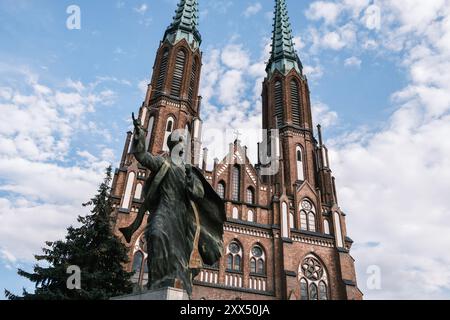 Madrid, Spagna. 22 agosto 2024. Veduta della Cattedrale di San Floriano,? È una chiesa cattolica di interesse storico a Varsavia 22 agosto 2024 Polonia (foto di Oscar Gonzalez/Sipa USA) credito: SIPA USA/Alamy Live News Foto Stock