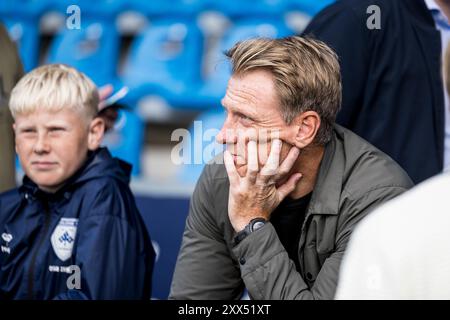 Kolding, Danimarca. 21 agosto 2024. Il calciatore del Foormer Niki Zimling ha visto la partita della NordicBet Liga tra Kolding IF e Esbjerg FB all'Autocentralen Park di Kolding. Foto Stock