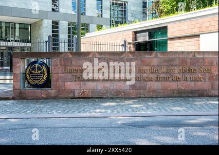 Amburgo, Germania, 19 luglio 2024 - Tribunale internazionale di diritto del mare, una corte per il trasporto nautico Foto Stock