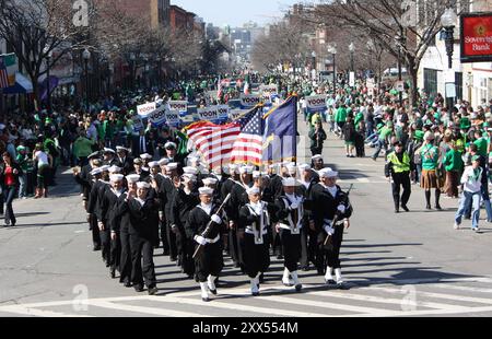 BOSTON, Massachusetts. Parata del giorno di San Patrizio nel 2009. Foto: US Navy Foto Stock