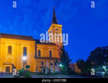 Waidhofen an der Thaya: Chiesa cattolica Waidhofen an der Thaya a Waldviertel, Niederösterreich, bassa Austria, Austria Foto Stock