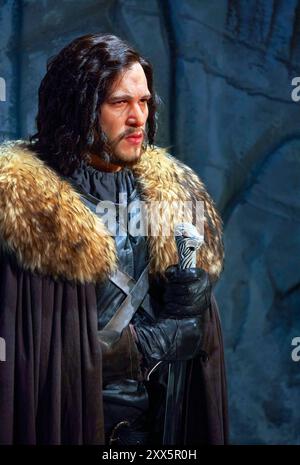 Kit Harington (famoso per il suo ruolo di Jon Snow nel Trono di Spade) figura nel Museo delle cere di Barcellona, Spagna Foto Stock