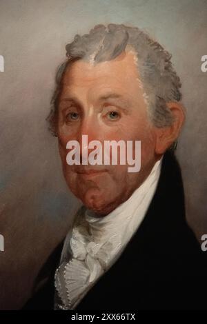 Ritratto di James Monroe dipinto da Gilbert Stuart nel 1817 Foto Stock