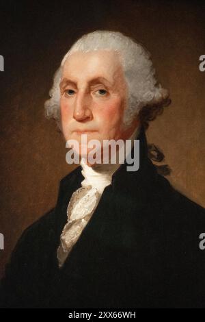 Ritratto di George Washington dipinto da Gilbert Stuart nel 1821 Foto Stock