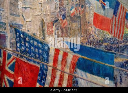 Dipinto di Childe Hassam chiamato Allies Day, maggio 1917 dipinto 1917 Foto Stock