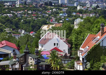 Un sorvolo della città di Sochi. La Russia Foto Stock