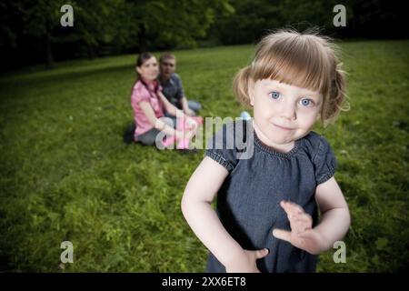 Ritratto Pretty Girl Close-up all'aperto Foto Stock