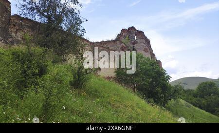 Chiesa fortificata di Stolzenburg, Slimnic, rovina, Transilvania, Romania, Europa Foto Stock