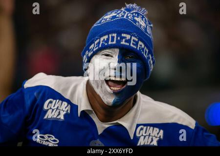 Belo Horizonte, Brasile. 22 agosto 2024. MG - BELO HORIZONTE - 08/22/2024 - COPPA SUDAMERICA 2024, CRUZEIRO x BOCA JUNIORS - tifosi del Cruzeiro durante la partita contro il Boca Juniors allo stadio Mineirao per il campionato sudamericano 2024. Foto: Fernando Moreno/AGIF (foto di Fernando Moreno/AGIF/Sipa USA) credito: SIPA USA/Alamy Live News Foto Stock
