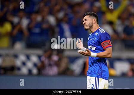 Belo Horizonte, Brasile. 22 agosto 2024. Guglielmo di Cruzeiro durante la partita tra Cruzeiro e l'argentino Boca Juniors, per il secondo turno del 16° turno della Copa CONMEBOL Sudamericana 2024, allo stadio Mineirao, a Belo Horizonte, in Brasile, il 22 agosto. Foto: Gledston Tavares/DiaEsportivo/Alamy Live News crediti: DiaEsportivo/Alamy Live News Foto Stock
