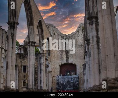 Convento e Museo Archeologico di Carmo, Lisbona Foto Stock