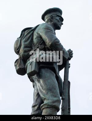 Memoriale della prima guerra mondiale a Ironbridge, Shropshire. Foto Stock