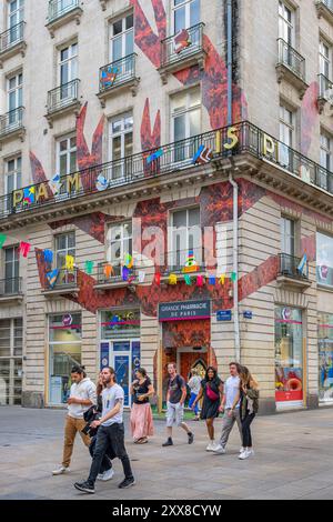 Francia, Loira Atlantica, Nantes, distretto di Graslin-Commerce Foto Stock