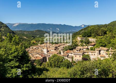 Francia, Drôme, Drôme provenzale, Châtillon-en-Diois, etichettato Les Plus Beaux Villages de France Foto Stock