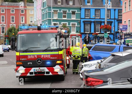 COBH, IRLANDA - 4 LUGLIO 2024: Camion dei pompieri Mercedes-Benz Atego nella città di Cobh, Contea di Cork in Irlanda. Foto Stock