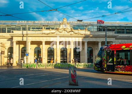 Francia, Herault, Montpellier, Montpellier Saint Roch Foto Stock